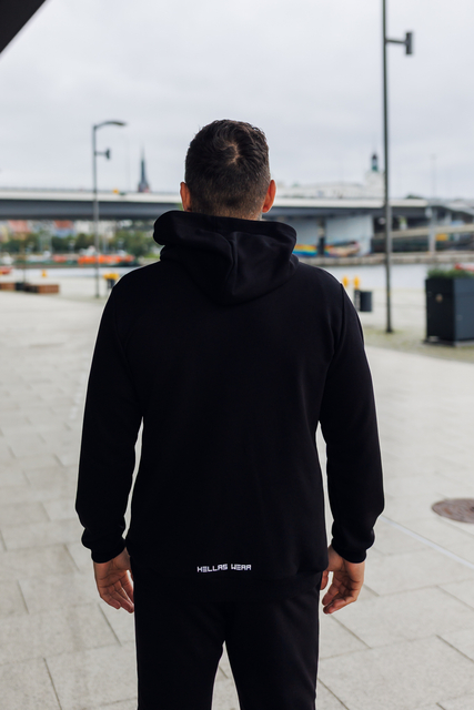 Bluza dresowa męska Hellas Wear – klasyczna czarna, elastyczny materiał