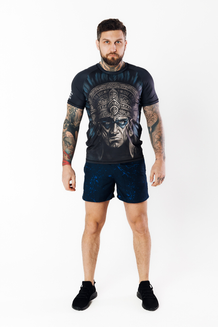 T-shirt Heroes and Gods Aztec Warrior – szybkoschnący materiał, sportowy krój, motyw wojownika Azteków