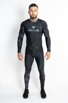 Longsleeve męski Hellas Wear Ares – termoaktywny, motyw boga wojny