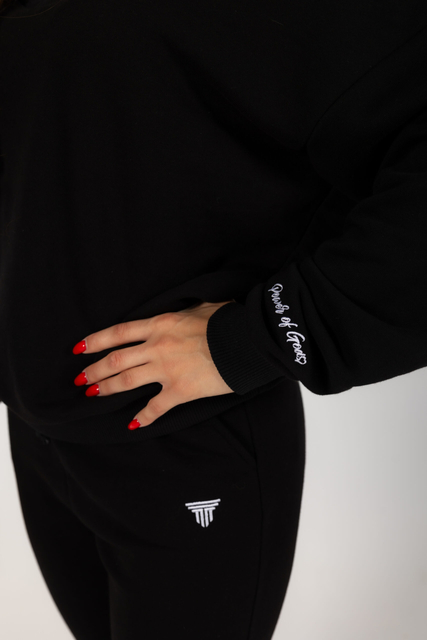 Bluza damska dresowa Power of Gods – Hellas Wear - czarna