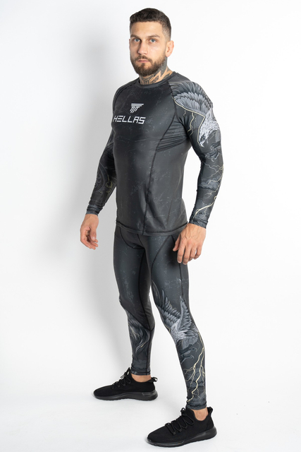 Longsleeve męski Hellas Wear Zeus – termoaktywny materiał, motyw Zeusa