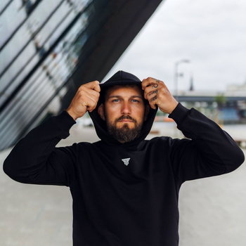 Bluza dresowa męska Hellas Wear – klasyczna czarna, elastyczny materiał