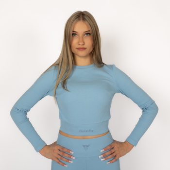 Longsleeve Power of Gods – Prążkowany (Niebieski)